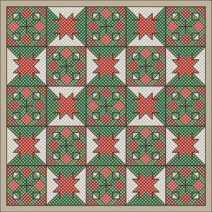 Merry Holiday Free Cross Stitch Pattern from Connie Gee Designs