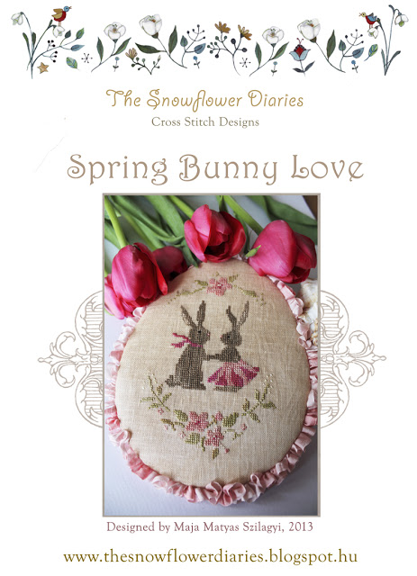 spring bunny love free cross stitch pattern from the snowflower diaries